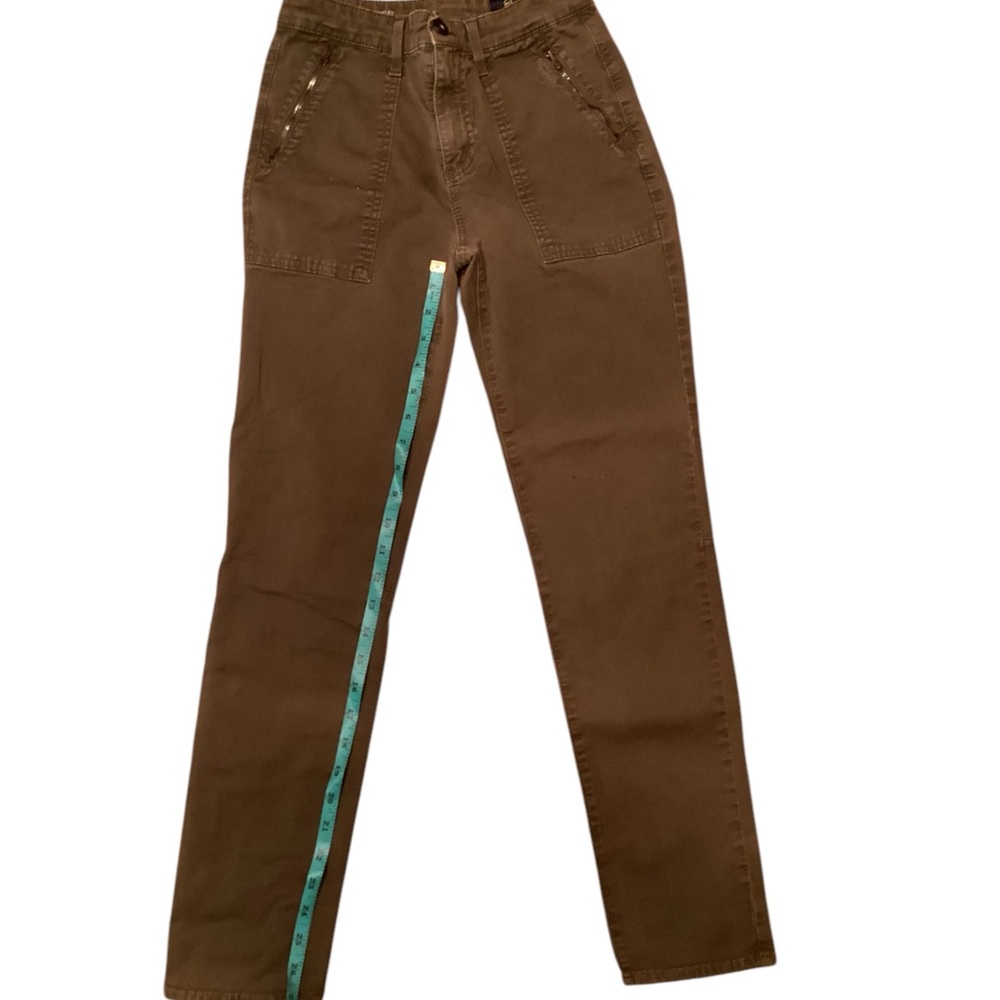 AG Adriano Goldschmied utilitarian Kinsley skinny jeans in army green - Picture 10 of 14